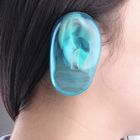 Silikon Kulak Kapakları, Kişisel Kullanım / Kuaför Salonu İçin Mavi Şeffaf Silikon Kulak Koruyun