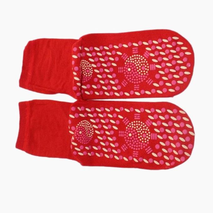Anti Yorgunluk Shiatsu Ayak Masajı Manyetik Çorap Nefes Kendini Isıtma Ağırlığı 40g