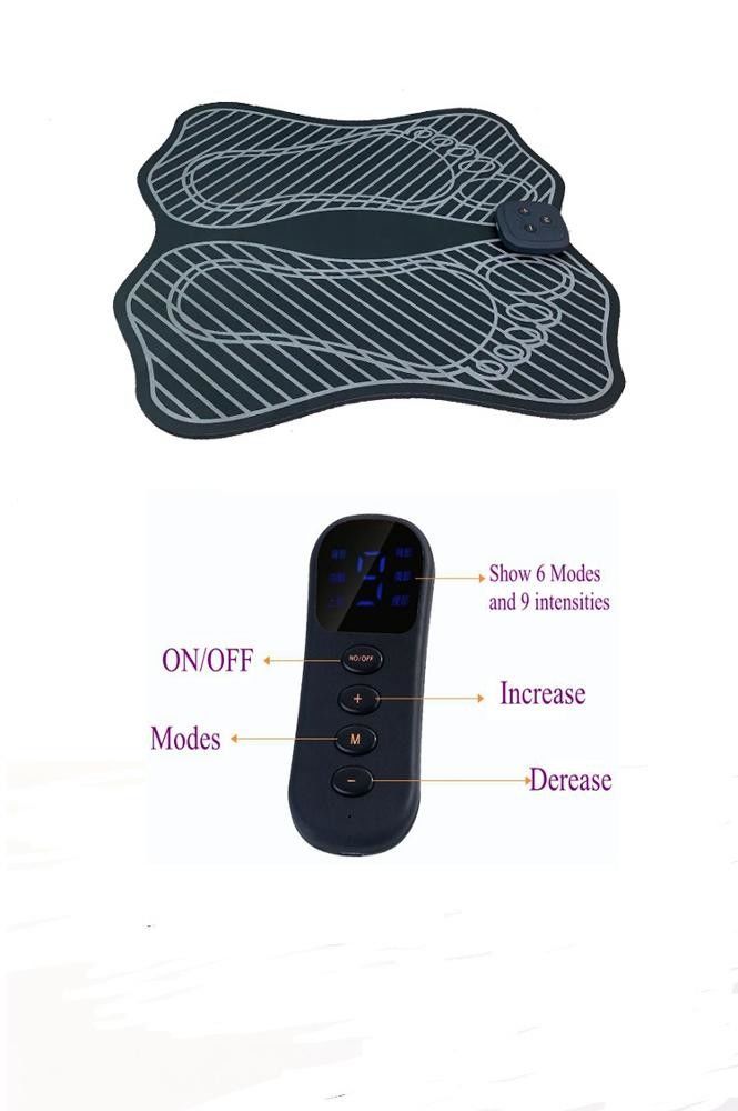 EMS Shiatsu Ayak Masajı / Ayak Sirkülasyon Makinesi Katlanabilir Bir Düğme Kontrolü